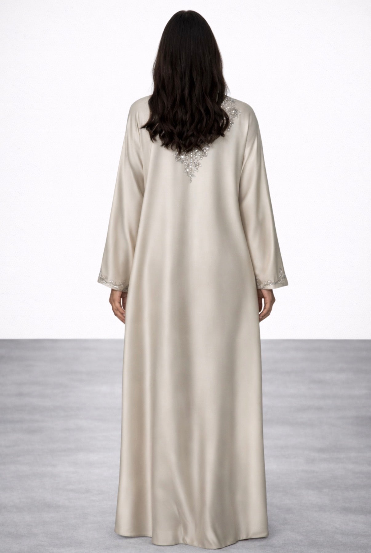 Beige Cream Abaya